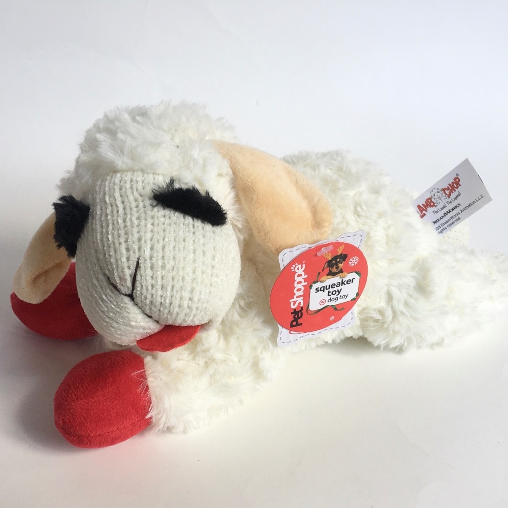 MULTIPET 12" LAMBCHOP SQUEAKY DOG TOY